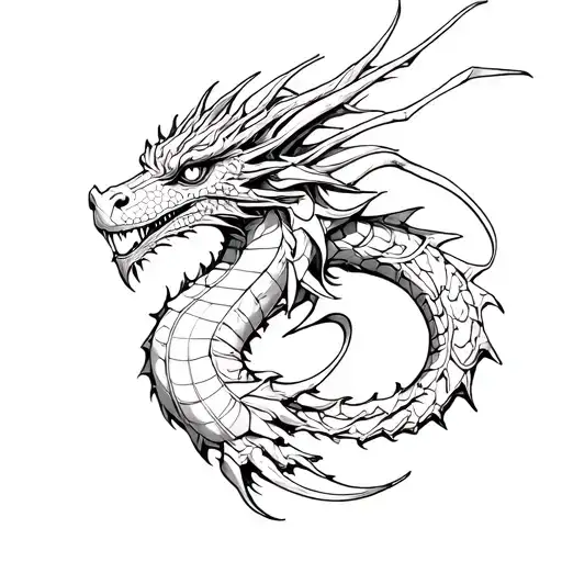 Mechanical Steampunl Dragon On Shoulder