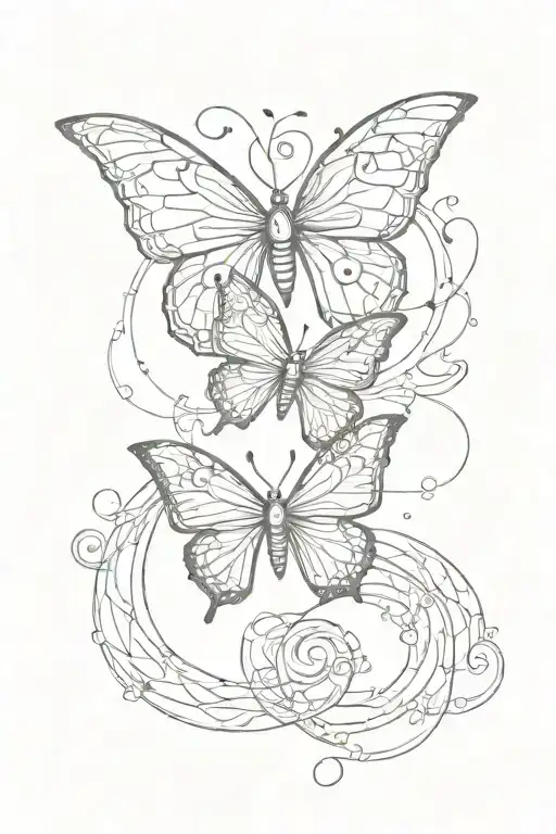 Butterfly With Infinity Symbol