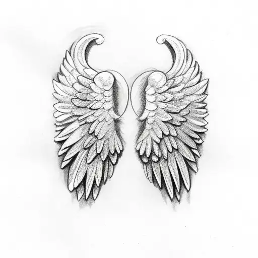 Angel Wings With The Letter G