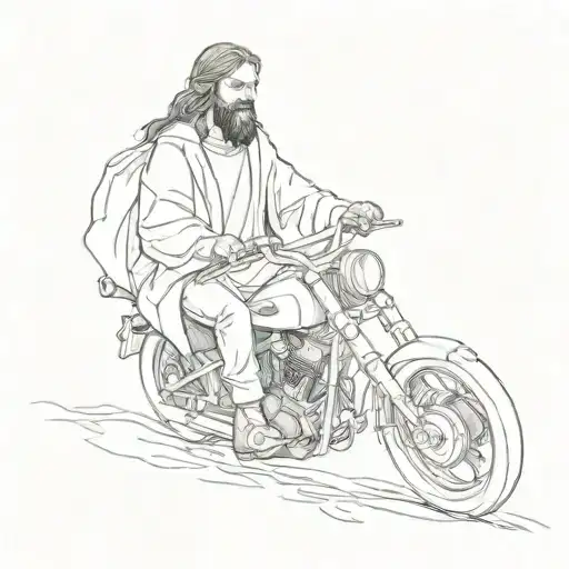 Jesus In A Motocycle