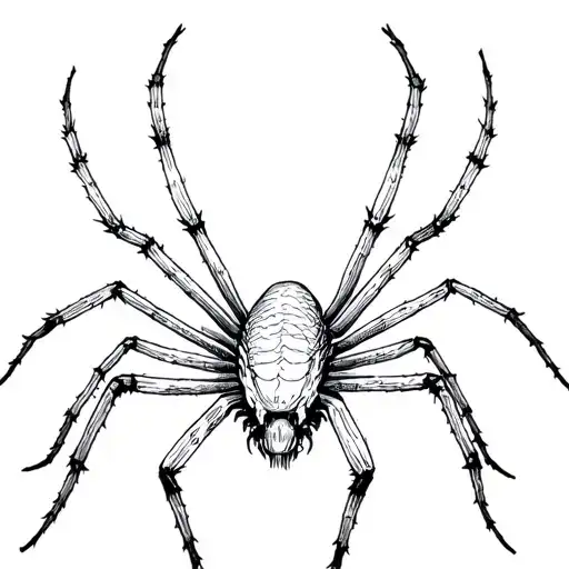 Spider On His Canvas