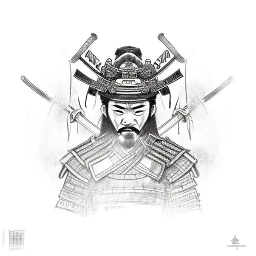 Samurai Stands Over The Dead