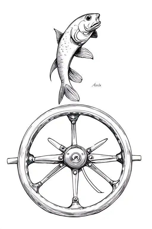 Fish Sewing Car Steering Wheel