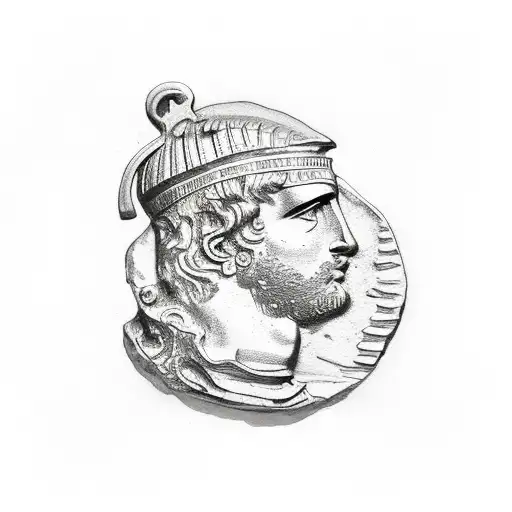 Roman Coin Connected With Roman Roads Outside