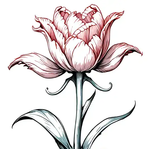 Dragon Tulip Flower