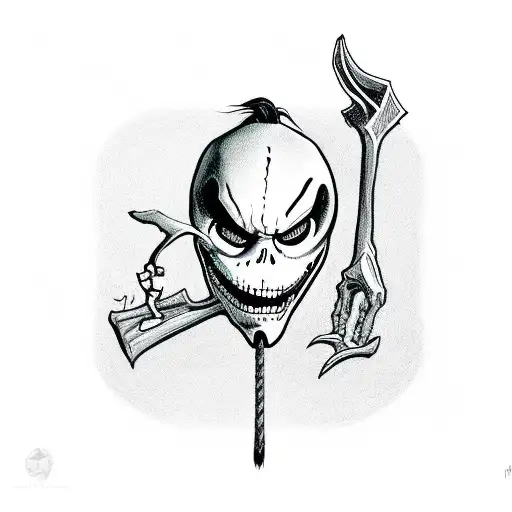 Jack Skellington Killing Grim Reaper