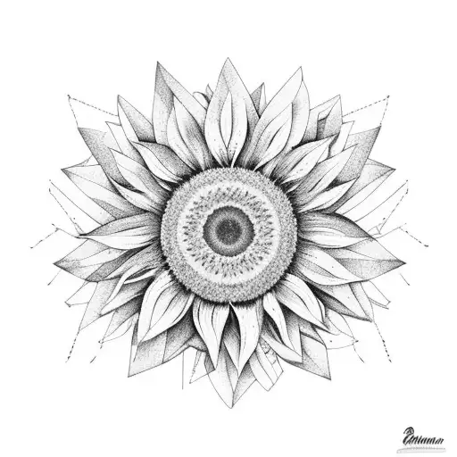 Sunflower With Breast Cancer Ribbon Eagle Mountains