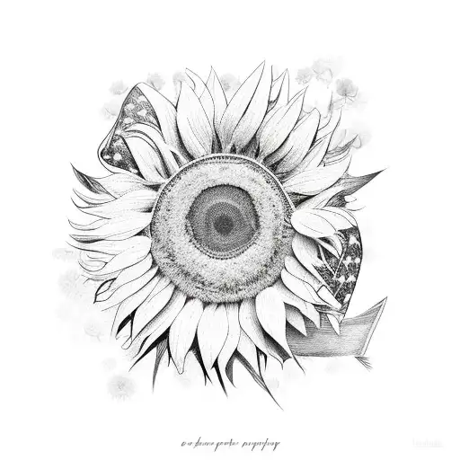 Sunflowers With Breast Cancer Ribbon Eagle Mountains