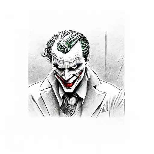 The Joker Throws The Dice To The Floor With His Hand