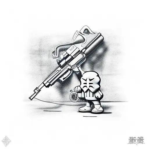 Gun Money Kaws