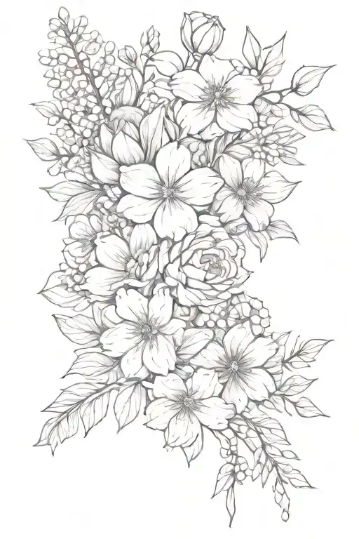 Birth Flower Bouquet