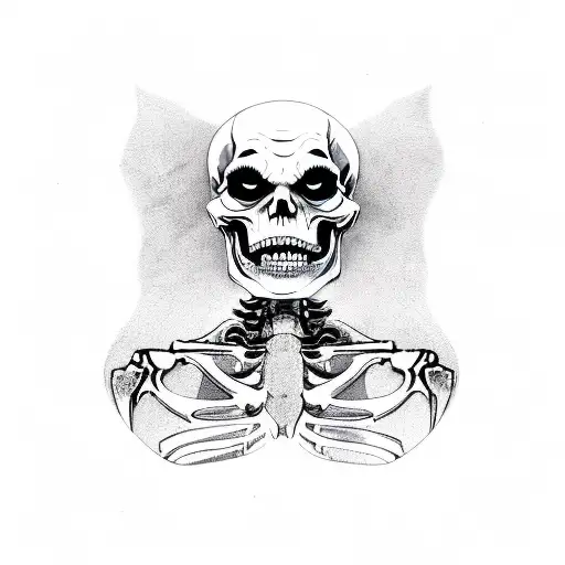 Half Skeleton Half Joker