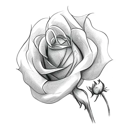 Lion Crest Holding A White Rose