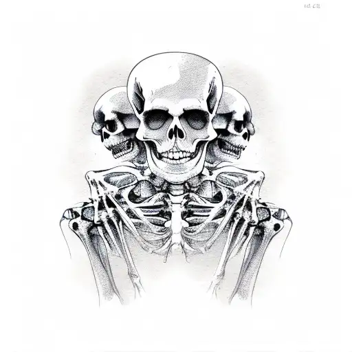 Skeleton Holding Woman