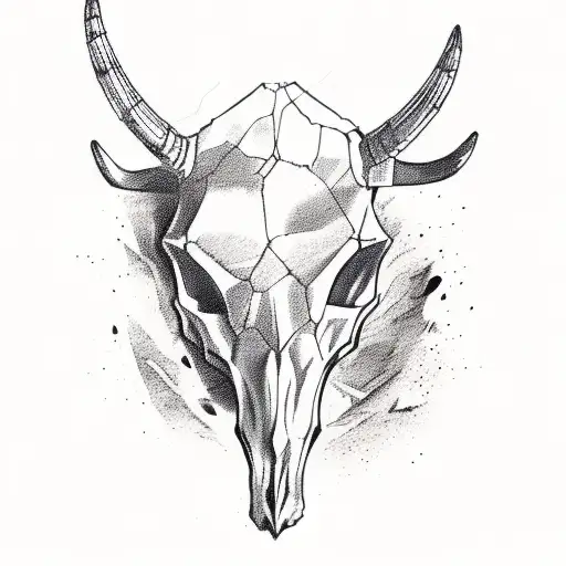 Bull Skull Desert Mountain