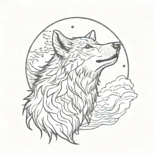 Wolf Howling At The Moon