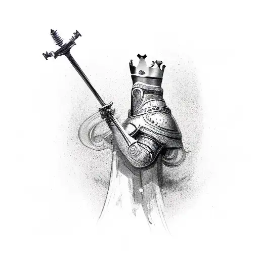 King Chess Piece As A Person