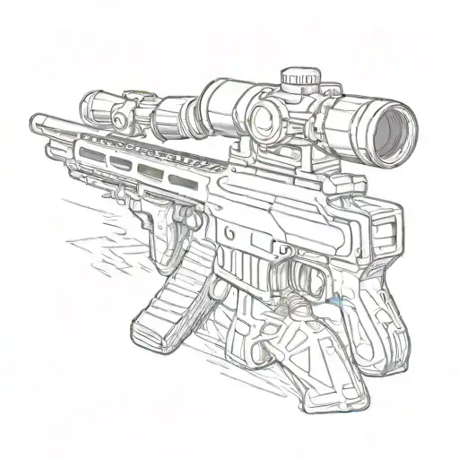 First Person Perspective Of A Person Holding The Awp Sniper Rifle From Counter Strike