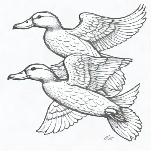 3 Ducks Flying