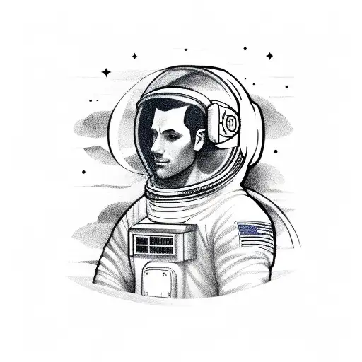 Sexy Astronaut In A Ship