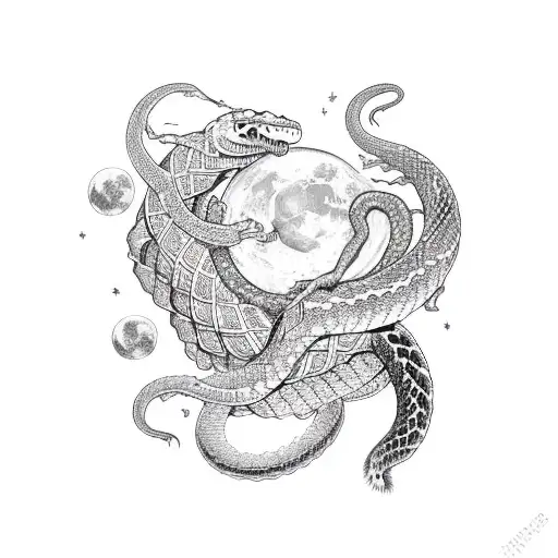 Moon Devouring Snake