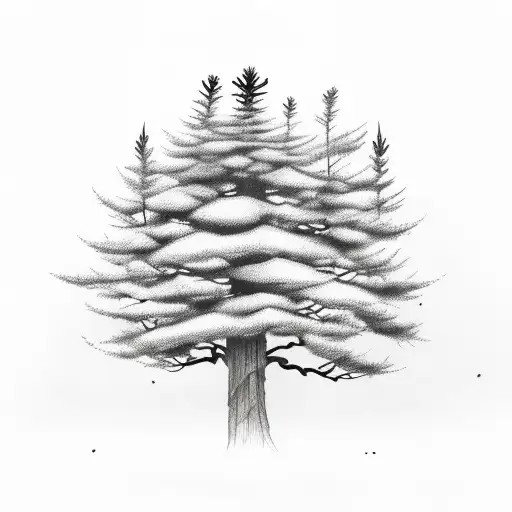 Pine Tree With Semicolon
