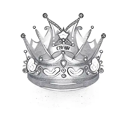 Crown With Flowers And Pocket Watch