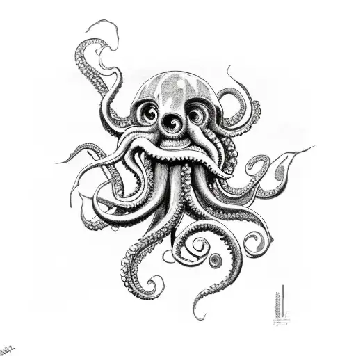 Kraken Davy Jones Sketch With Hurt
