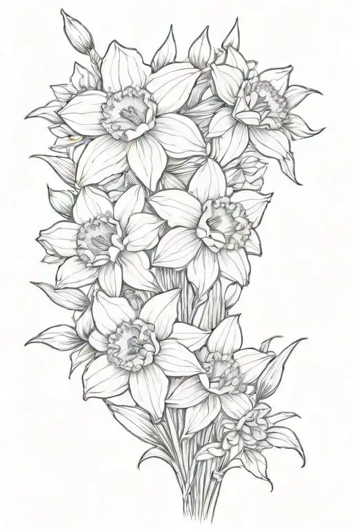 Daffodil And Daisy Bouquet