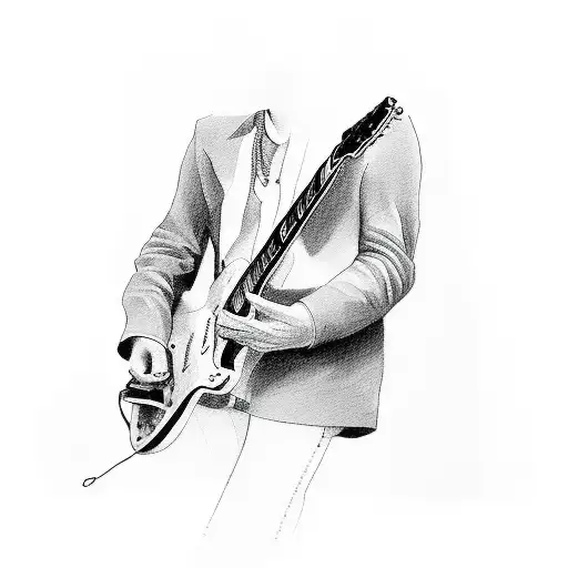 Keith Richards With Guitar