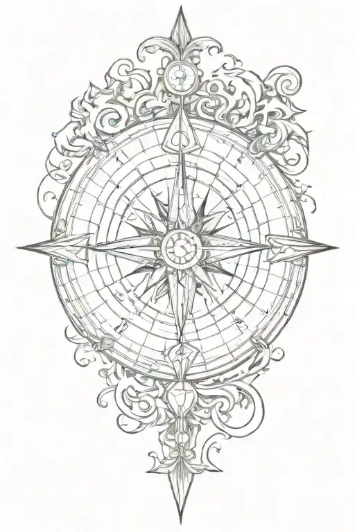 Compass Design Incorporating Symbols