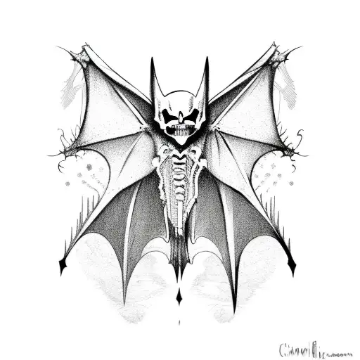 Bat Skeleton Cyber Sigil
