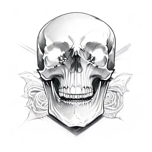 Black Skull Open Jaw