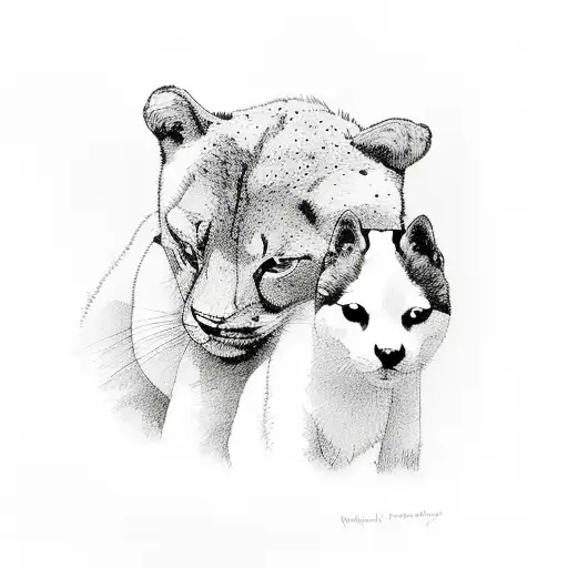 Family Watching Mountain