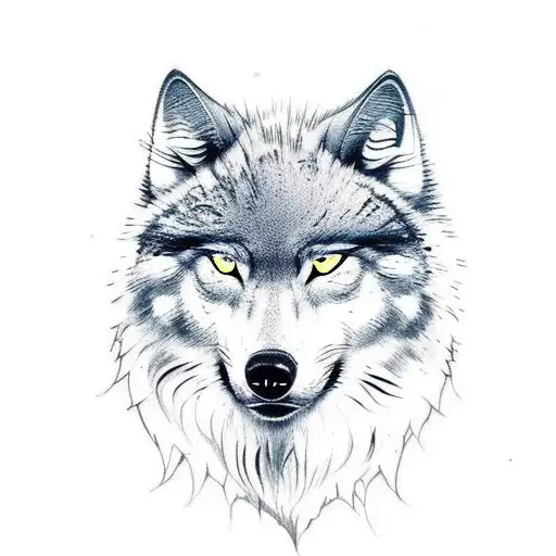 Half Wolf Head Half Bumblebee