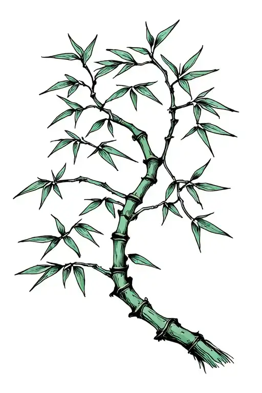 Bamboo Tree Branch Single Vine