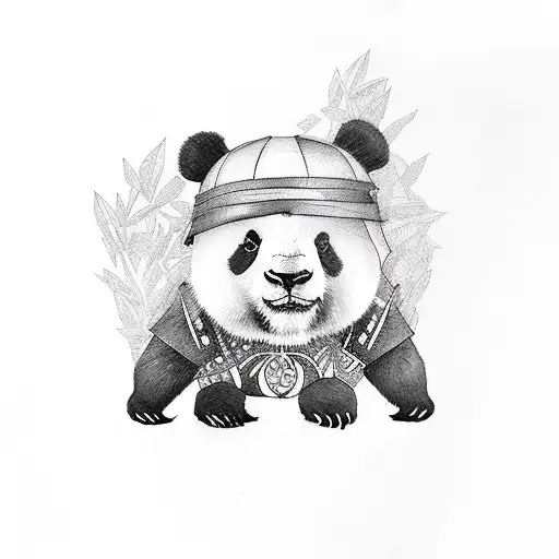 Girl With Panda Inspired Costume