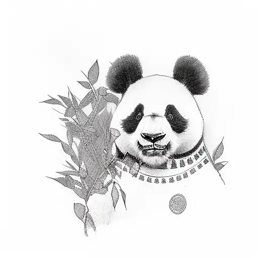 Woman With Panda Inspired Costume