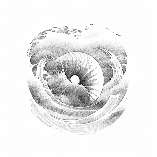 Waves And A Rising Sun