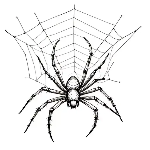 Spider With A Web