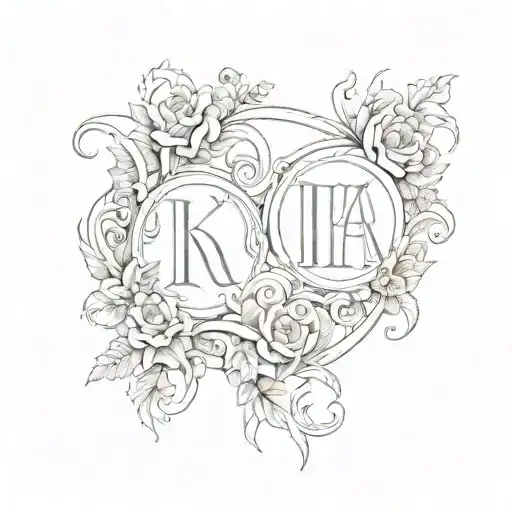 The Inscription Dima And Kira In Roman Letters On The Pillows