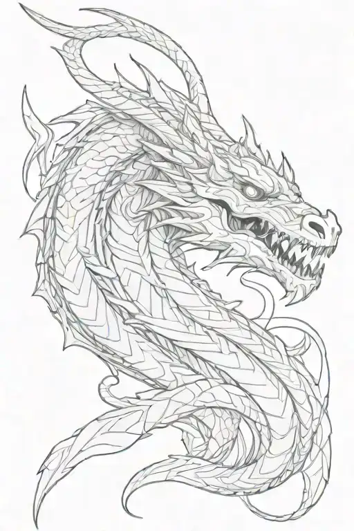 Dragon With Archer Mask
