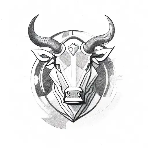 A Sketch-style With A Taurus Bull And How The Taurus Field Is Infinite