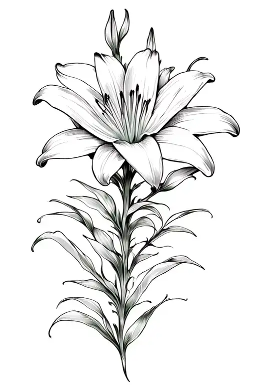 Fine Line Lily Spine