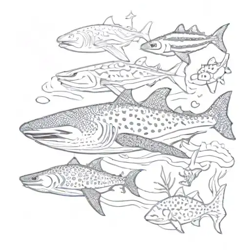 Whale Shark Swimming Alongside Turtle Swimming Gracefully