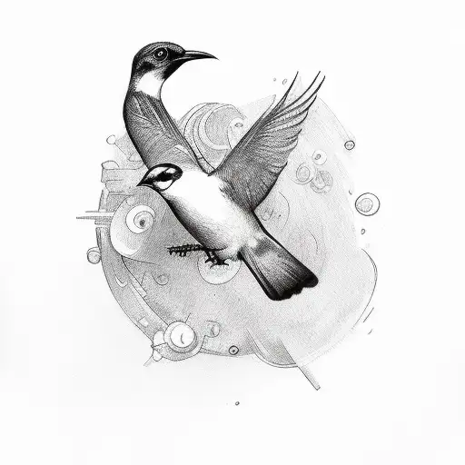 Bird Saying Leave What's Heavy Behind