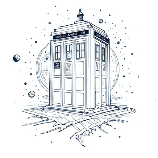 Tardis Travelling Through Time Nad Space