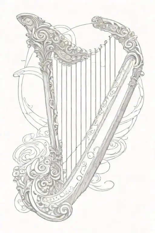 Irish Stage And Harp