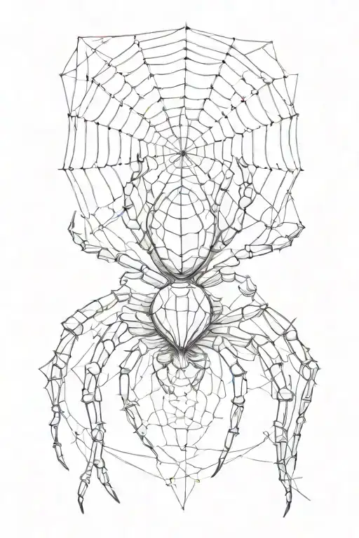 Orb Weaver Spider And Web