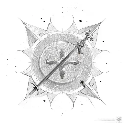 A Sword Going Through The Druze Star